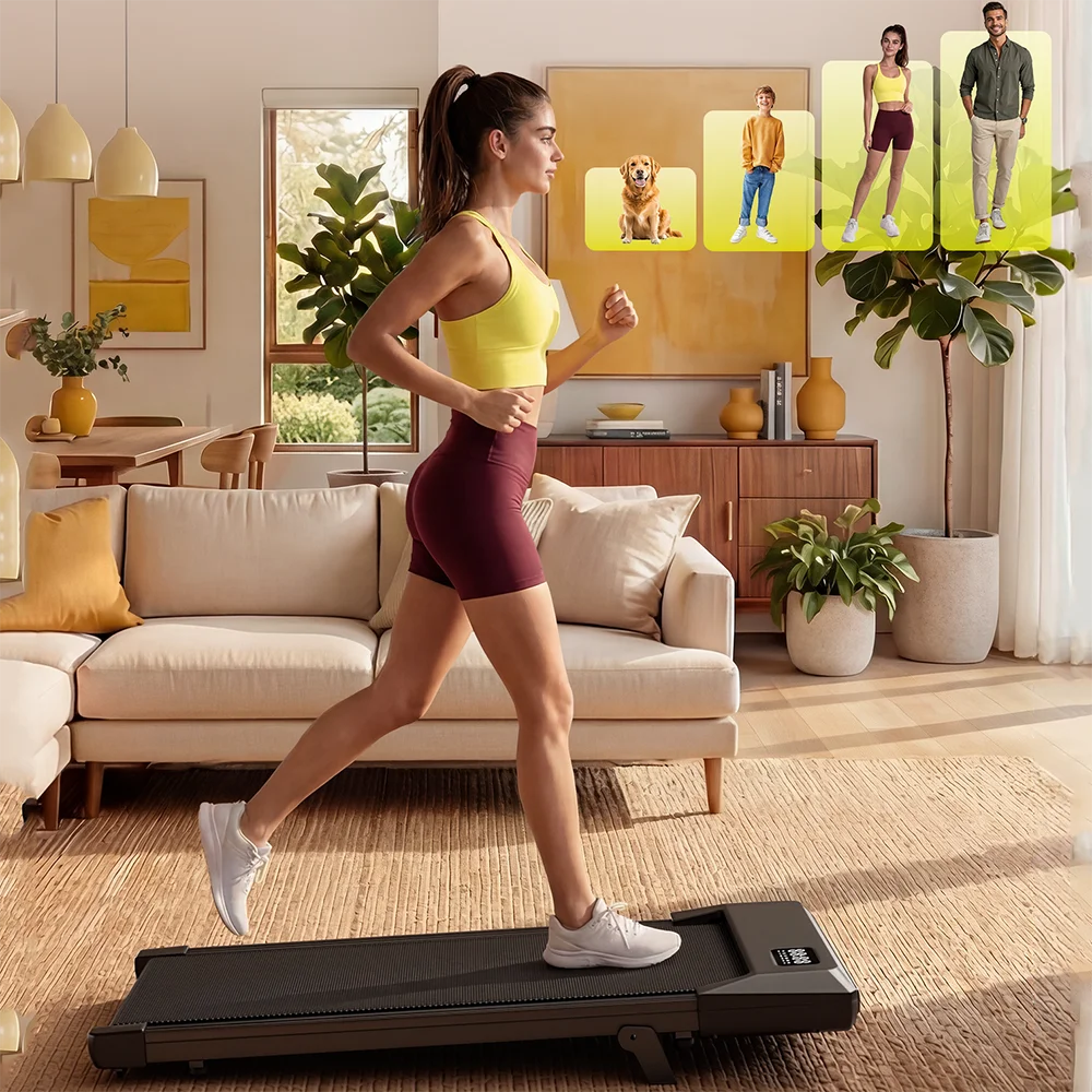 Superun Under Desk Walking Pad Treadmill With LCD Display
