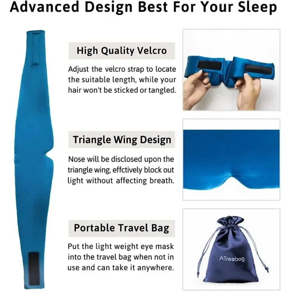 Comfortable 3D Cotton Sleep Mask Blocks Light During Travel