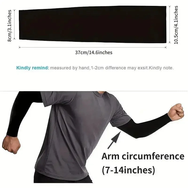 Cooling Ice Silk Arm Sleeves For Summer Sun Protection