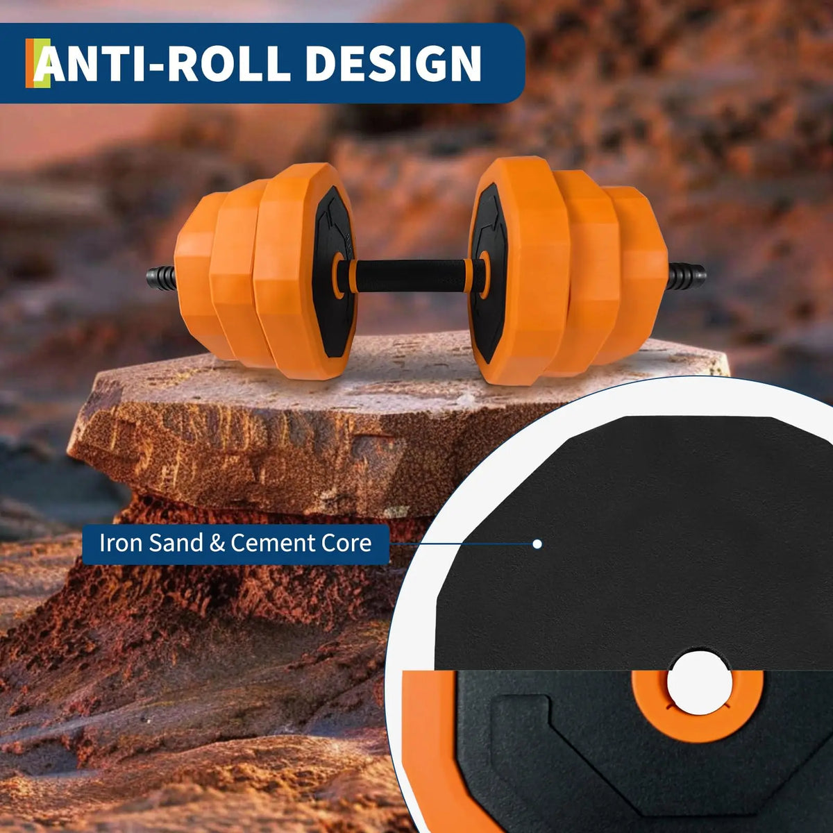 Adjustable Dumbbells Free Weight Kit With Multi Function Connector