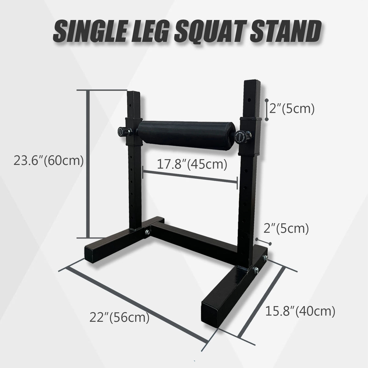 MARSAFIT Single Leg Squat Roller Stand for Home Gym Training