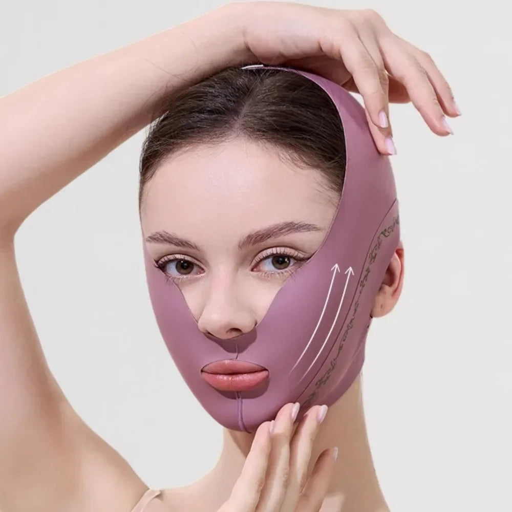 Upgraded Elastic Face Lifting Shaper For Double Chin Jawline Support