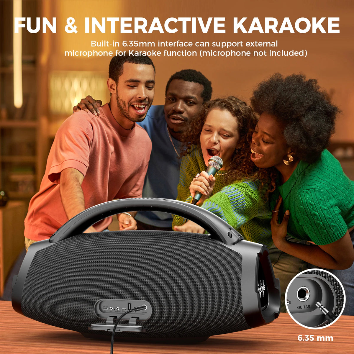W-King X20 Portable Bluetooth Speaker 200W Waterproof Outdoor Boombox