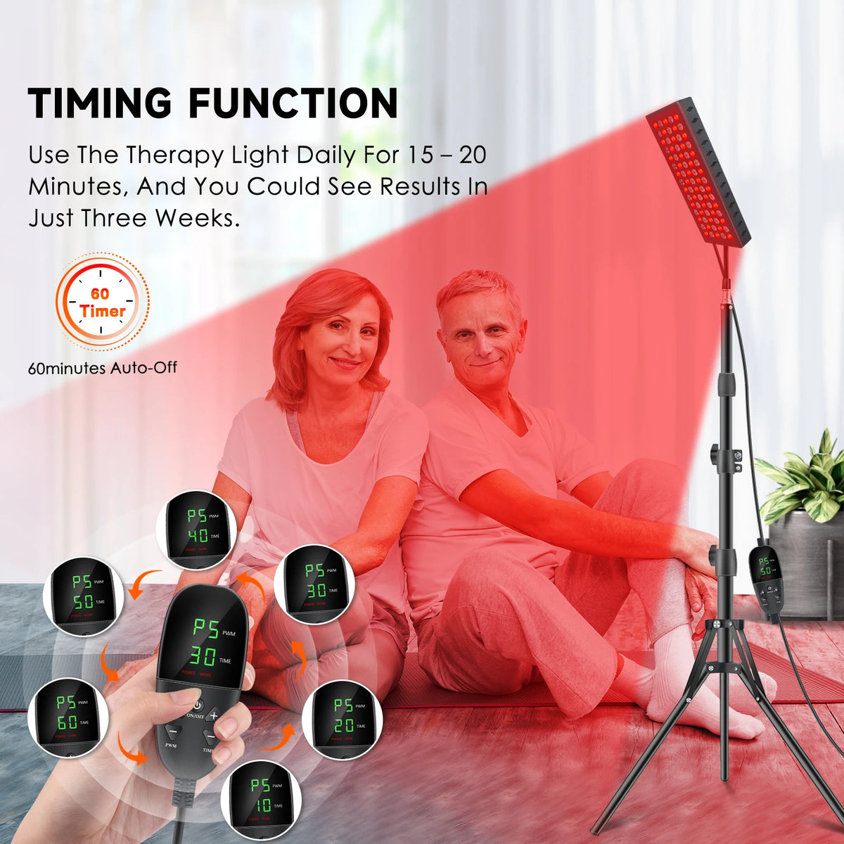 Astarexin Red Light Therapy Panel With Near Infrared LEDs
