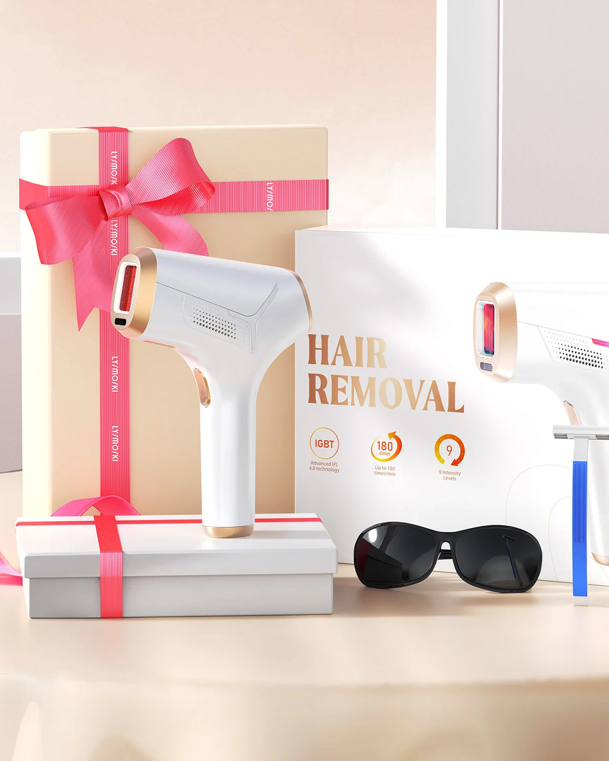 LYSMOSKI At Home IPL Hair Removal Device For Women Men
