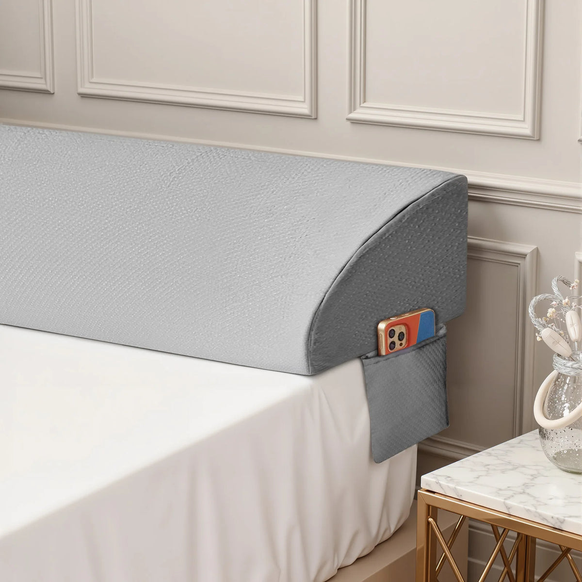MCQ Ergonomic Memory Foam Bed Wedge Pillow With Cover