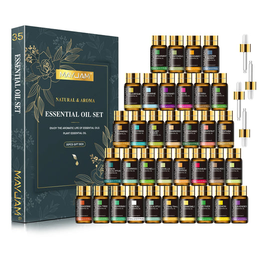 Mayjam 35 Piece Aromatic Essential Oils Collection Set