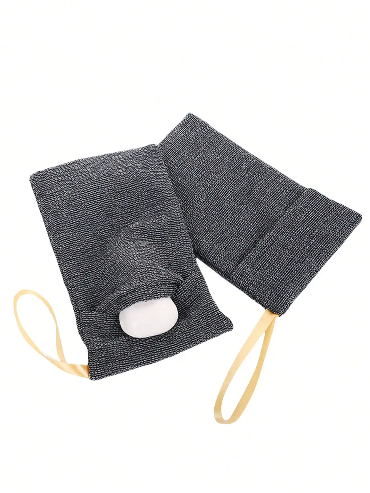 Mesh Exfoliating Soap Saver Bags With Hanging Cord For Shower
