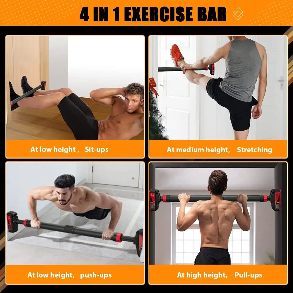 HiMISS Adjustable Doorway Pull Up Bar For Home Strength Training