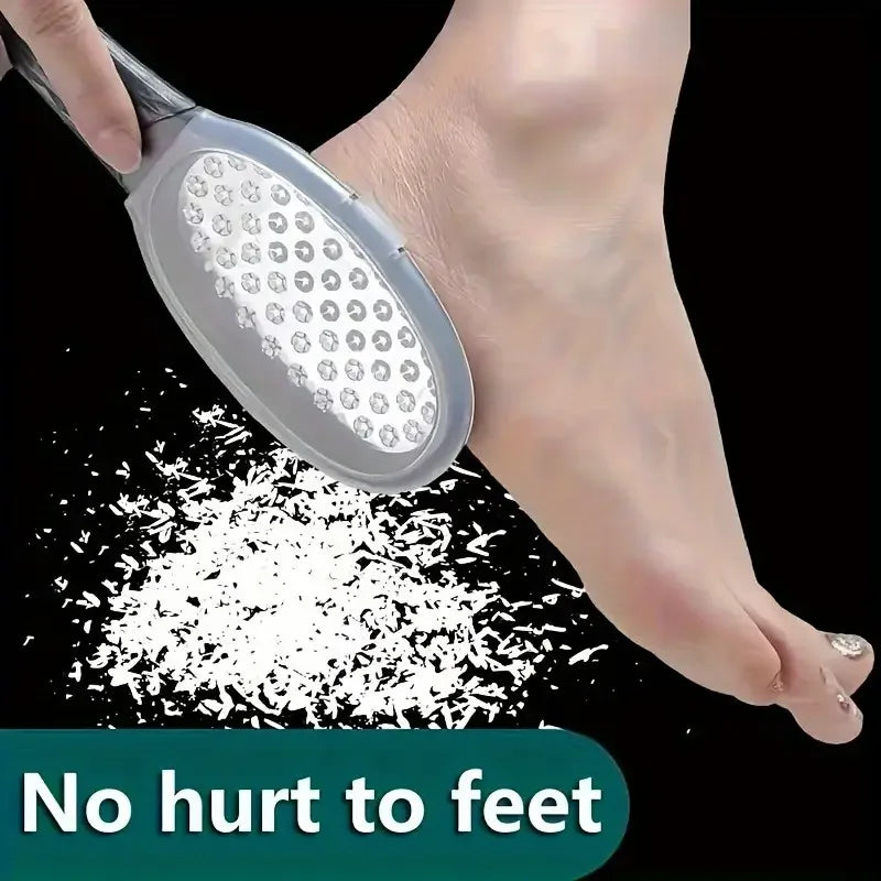 Stainless Steel Foot File With Ergonomic Coarse And Fine Grit