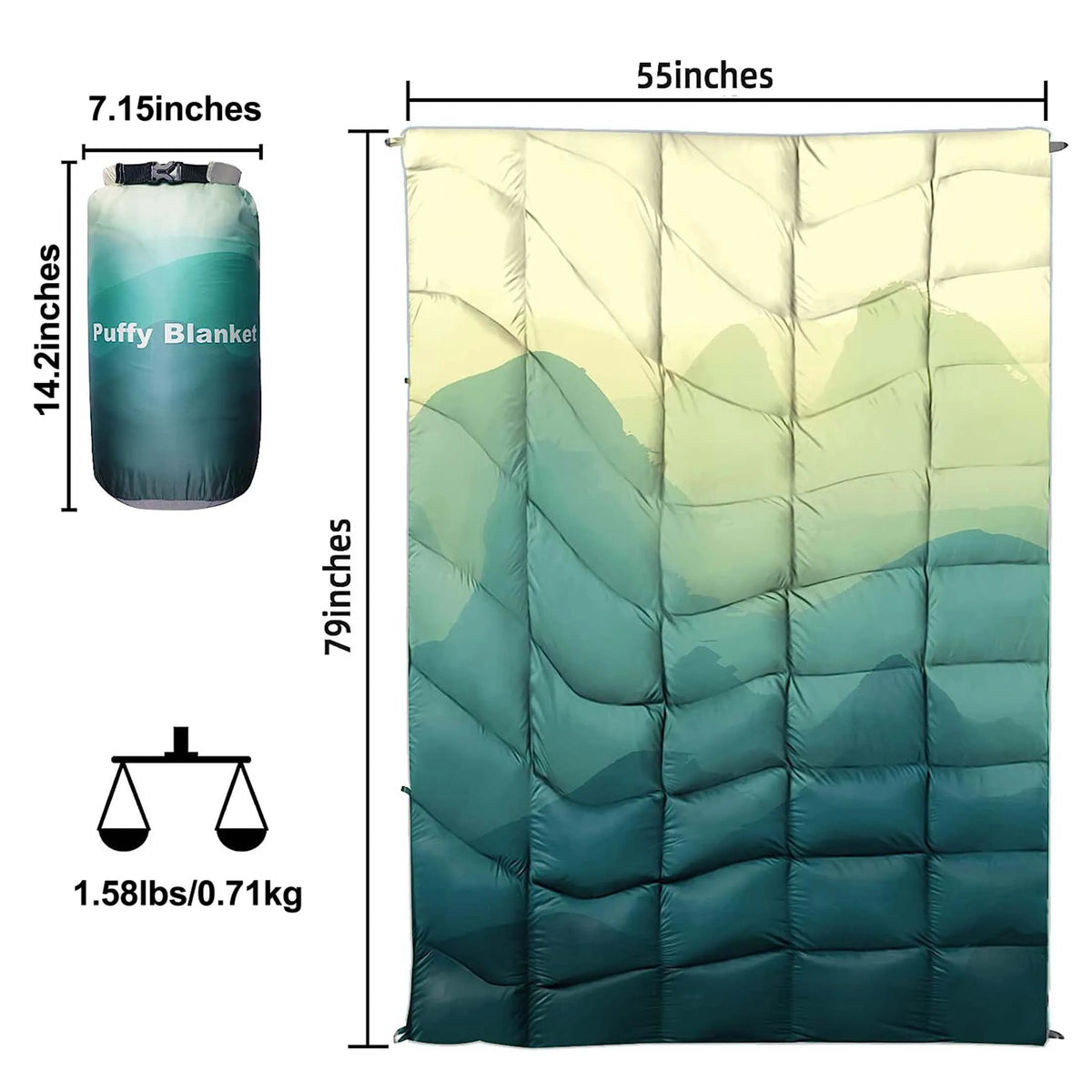 Portable Waterproof Fluffy Outdoor Camping Blanket For Picnic And Hiking