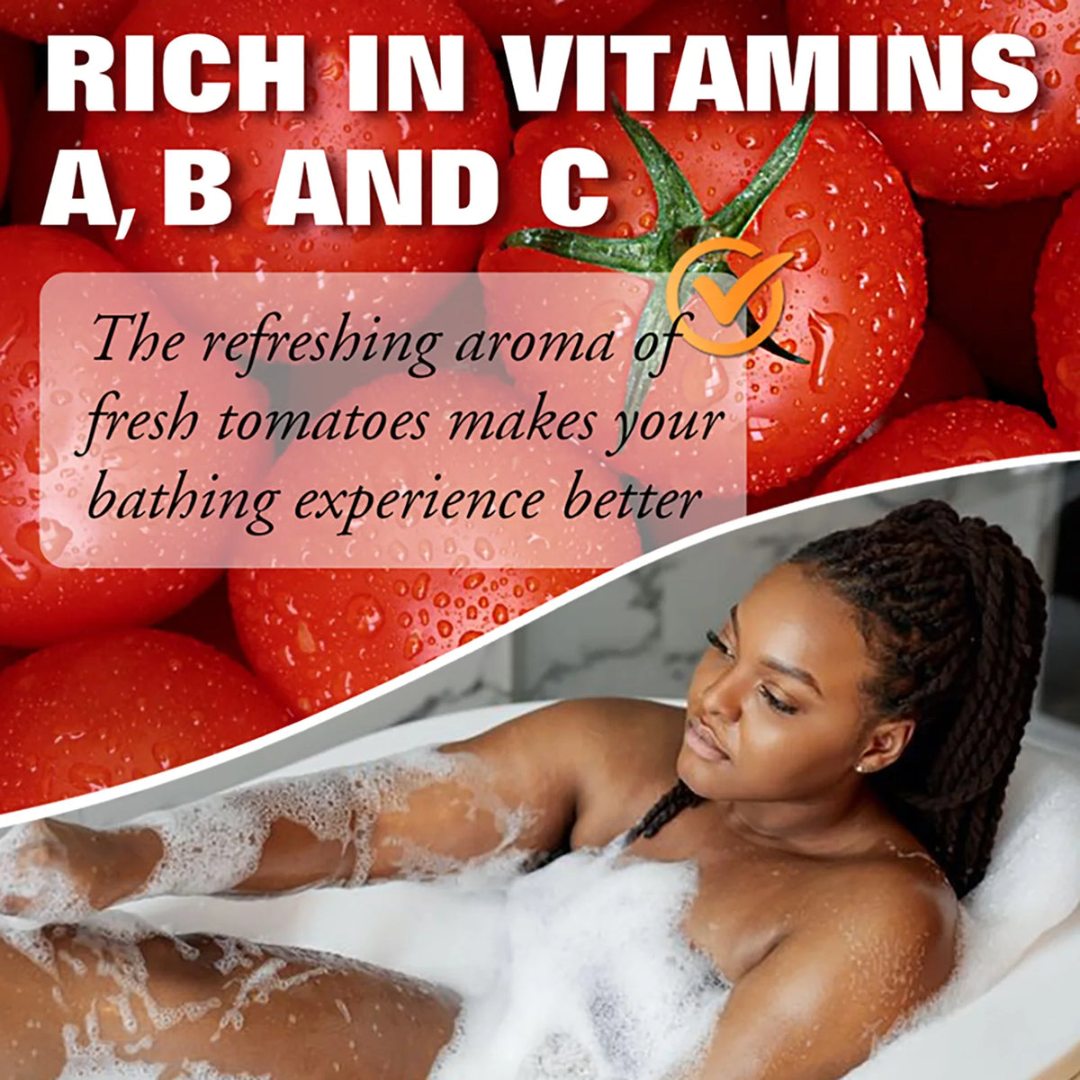 AILKE Organic Tomato Soap Bar Deep Cleansing and Moisturizing Formula