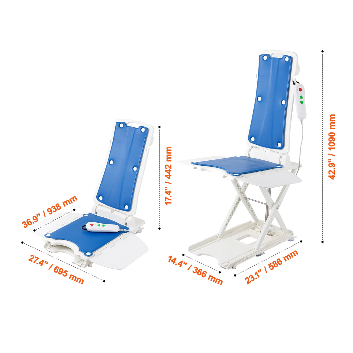 SucceBuy Electric Assistive Chair Lift Supports 310 Pounds