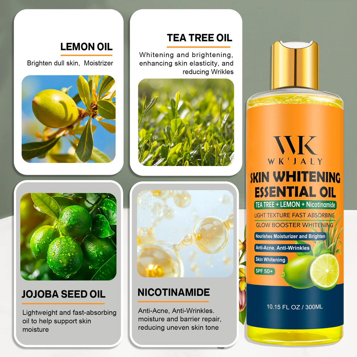WK JALY Lightening Body Oil Brightens And Moisturizes Skin