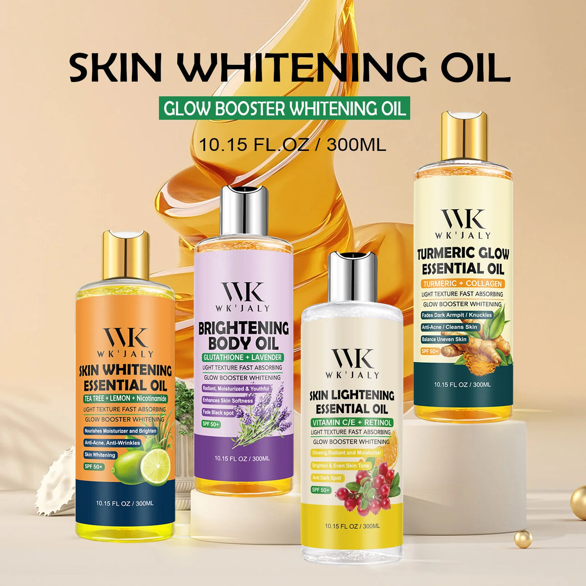 WK JALY Lightening Body Oil Brightens And Moisturizes Skin