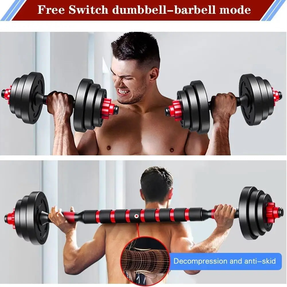Adjustable Dumbbell And Barbell Set For Home Strength Training