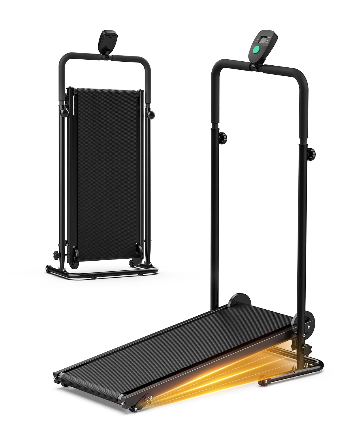 Akluer Mechanical Treadmill With Dual Flywheel And Adjustable Incline