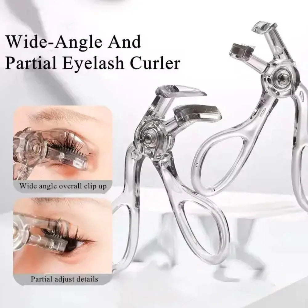 Dual Clip Eyelash Curler With Comb For Natural Waterproof Curls