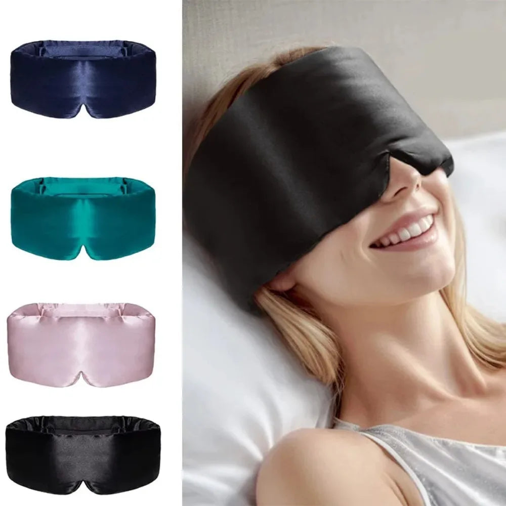 Comfortable 3D Cotton Sleep Mask Blocks Light During Travel