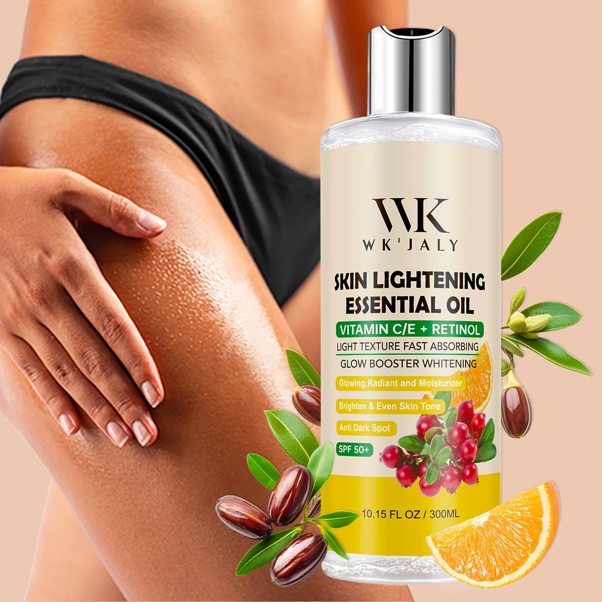 WK JALY Lightening Body Oil Brightens And Moisturizes Skin