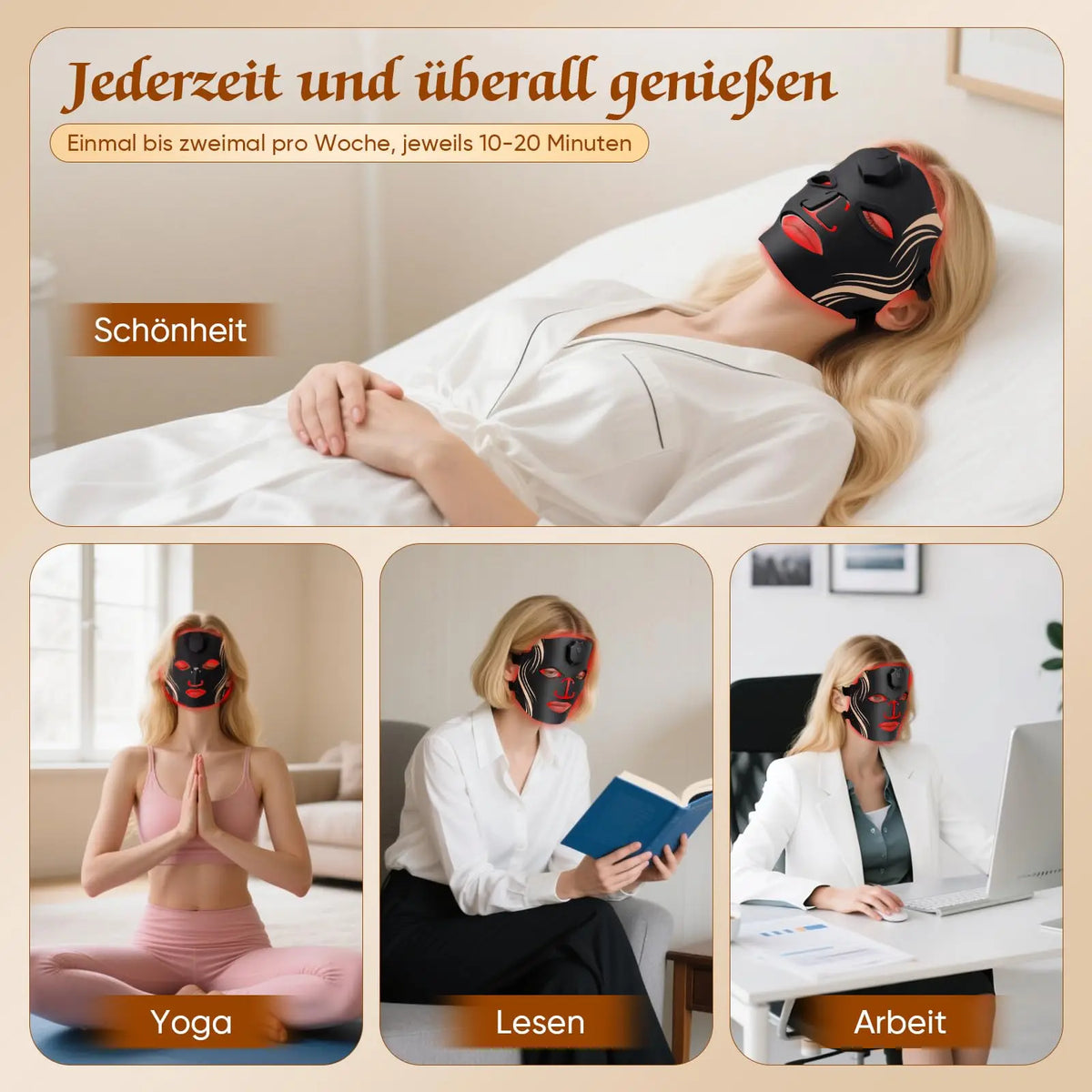Ubilli Silicone Led Facial Mask For Effective Skin Rejuvenation