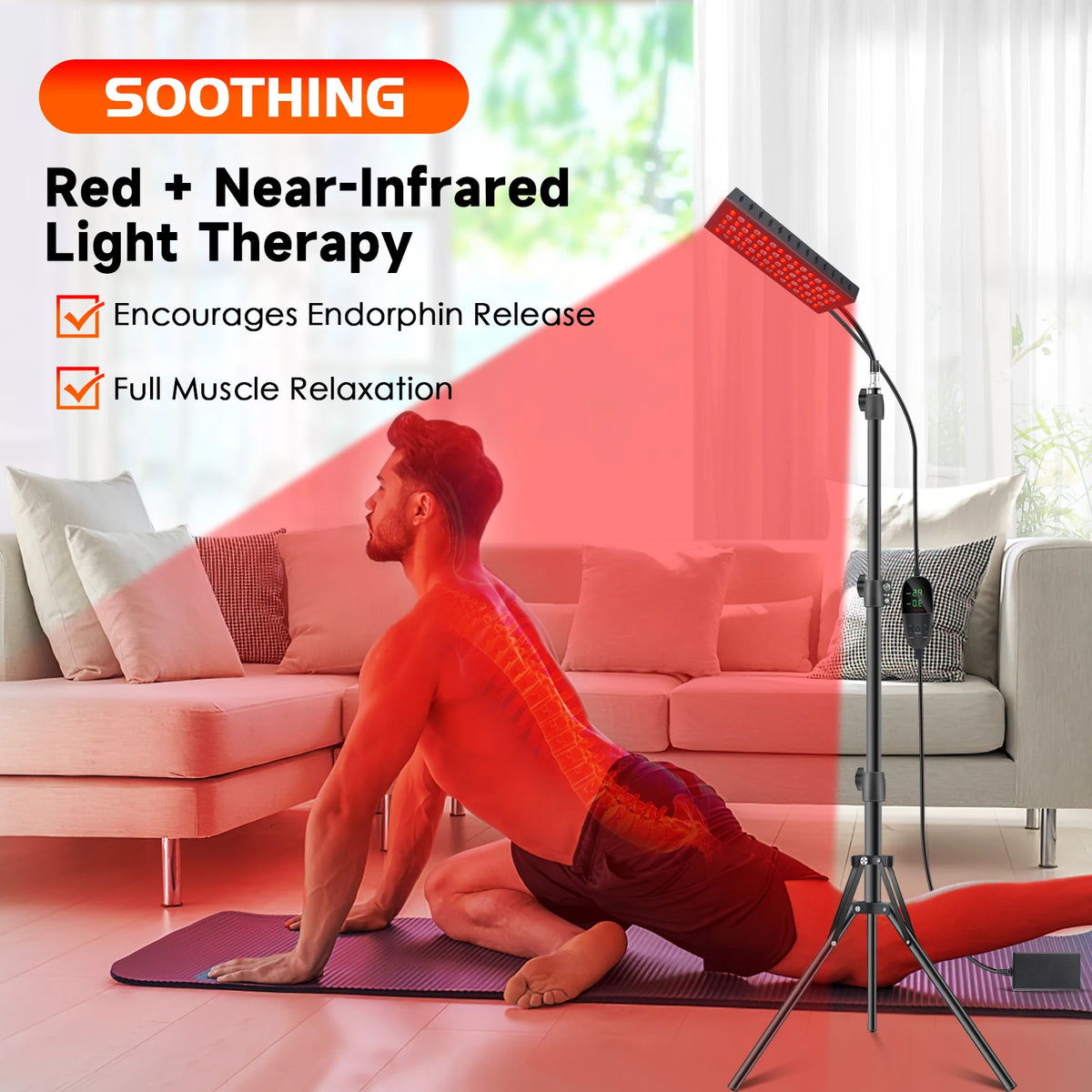 Astarexin Red Light Therapy Panel With Near Infrared LEDs
