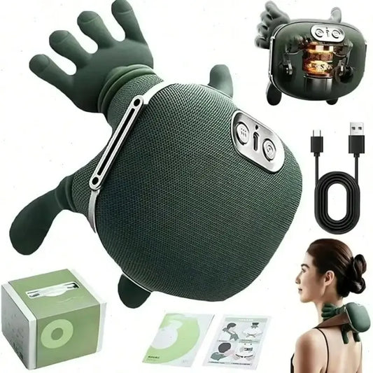 Wireless 4D Shiatsu Neck And Shoulder Massager With Heat