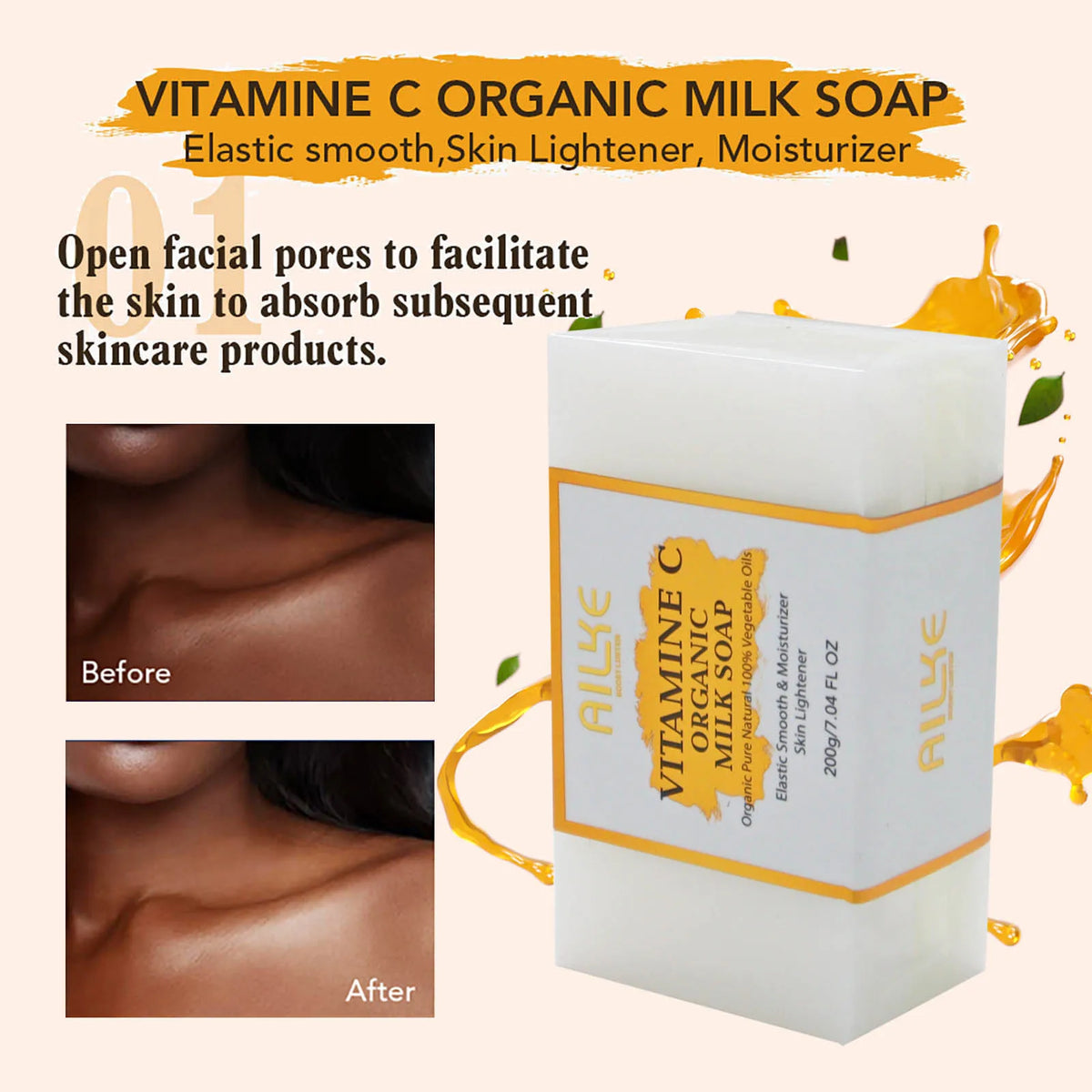 Kyliefit Organic Milk Facial Soap With Vitamin C Radiance