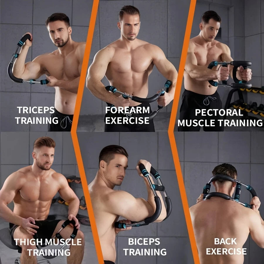 U Shaped Power Twister Bar Arm And Chest Strength Trainer