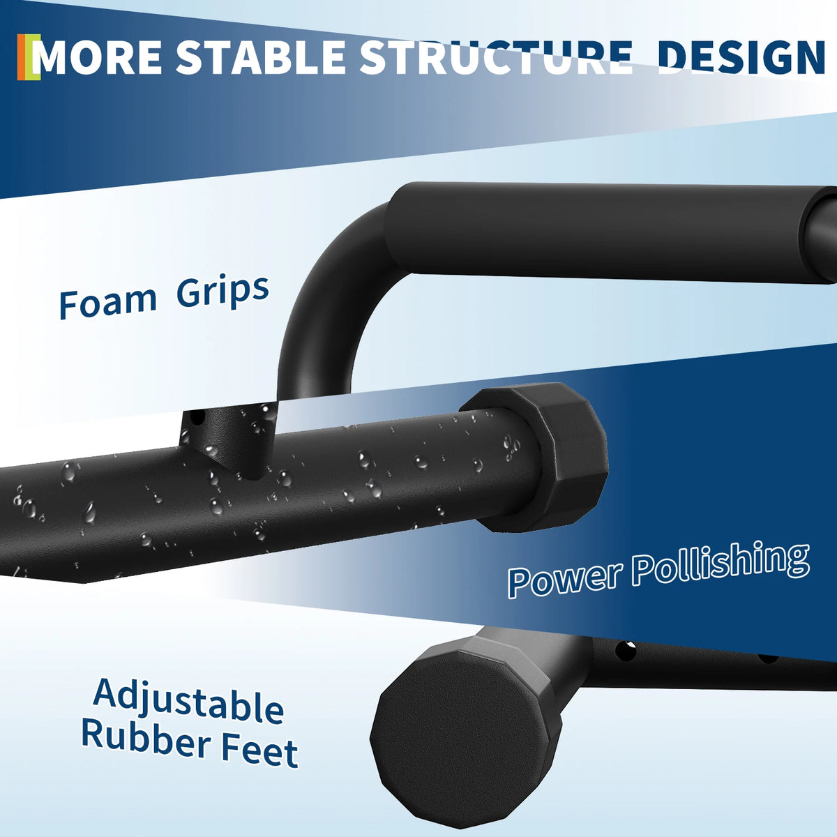 Adjustable Parallel Dip Bars for Home Gym Strength Training