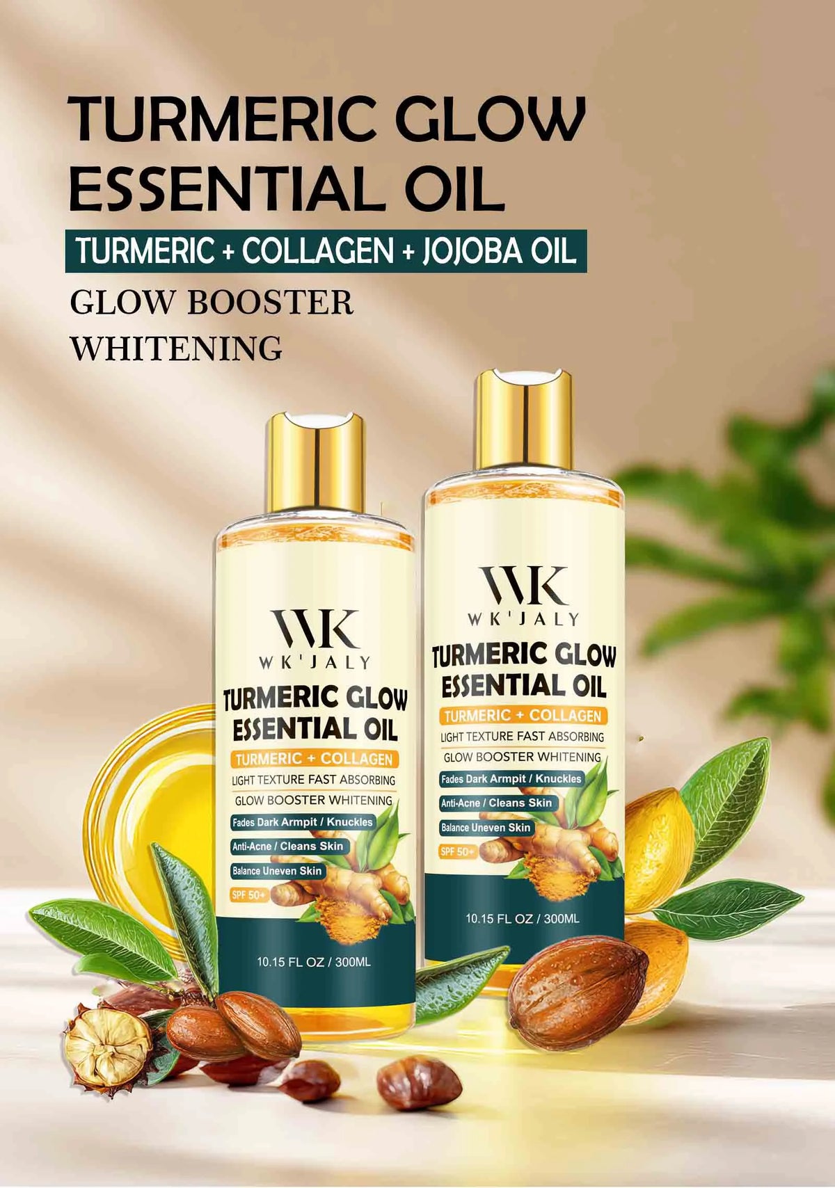 WK JALY Lightening Body Oil Brightens And Moisturizes Skin