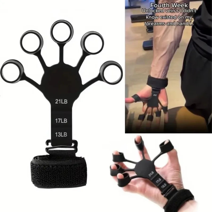 Adjustable Silicone Hand Grip Trainer For Forearm And Wrist Training
