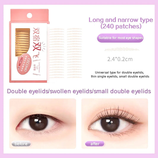 Natural Invisible Double Eyelid Stickers Long Lasting Eye Shaping Tape