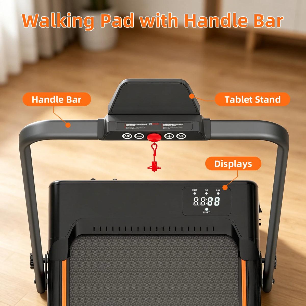 Foldable Home Treadmill With Manual Incline And Quiet Operation