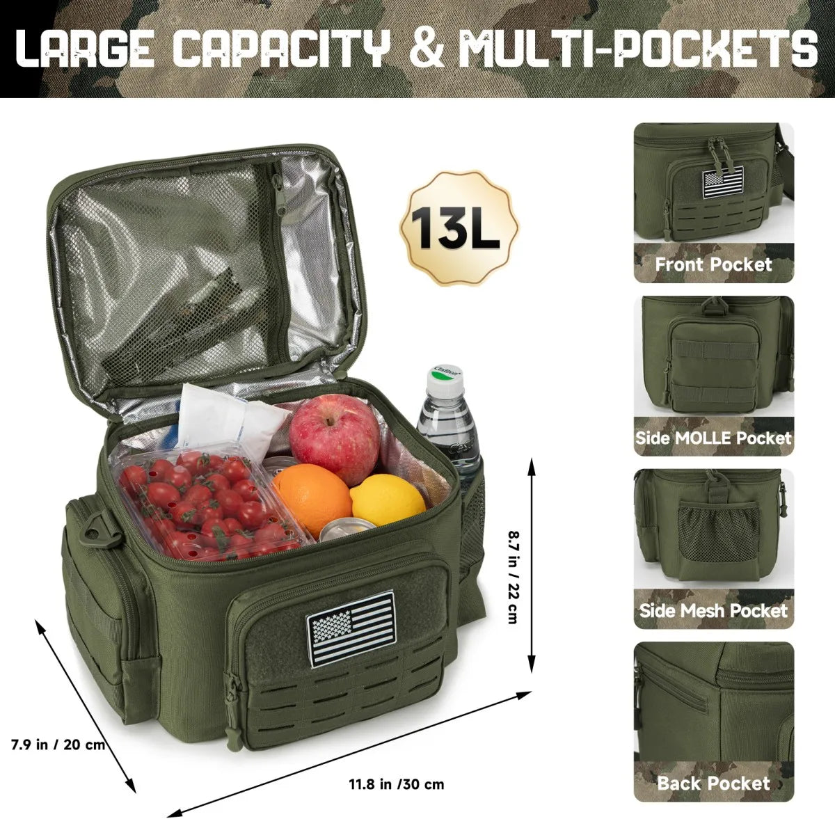 ReFire Gear Heavy Duty Tactical Insulated Lunch Bag