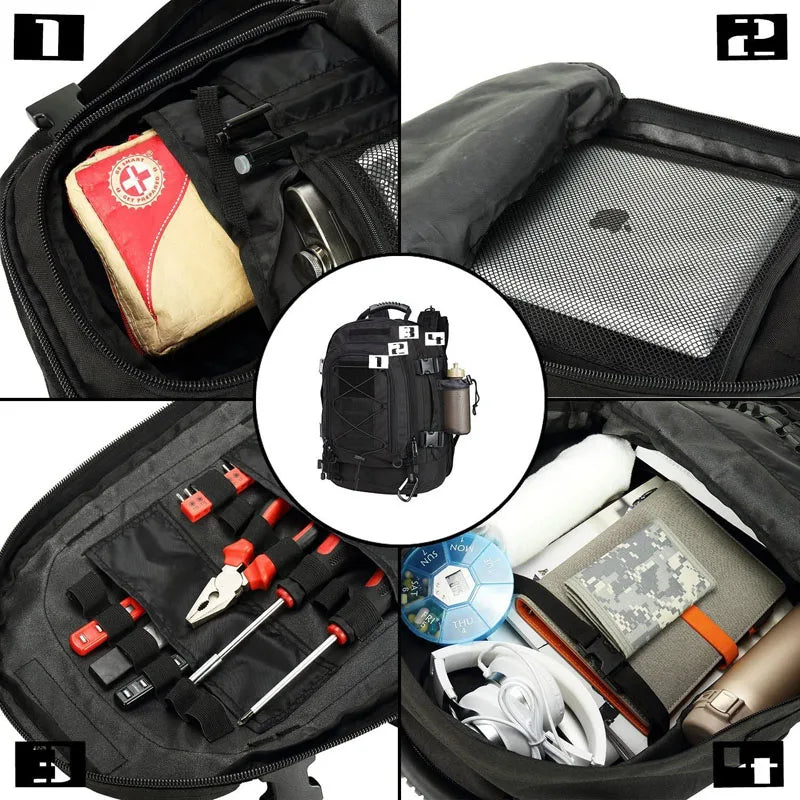 LQArmy Military Tactical Molle Pack For Outdoor Travel Hiking