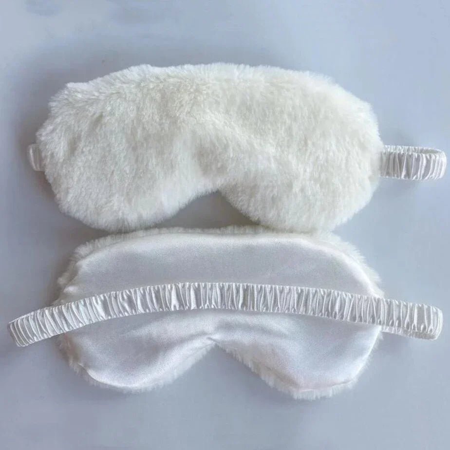 Soft Cloud Plush Eye Mask Light Blocking Sleep Aid Blindfold