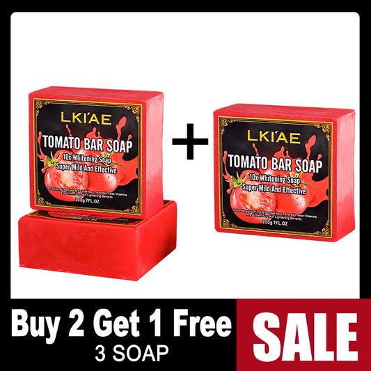 AILKE Organic Tomato Soap Bar Deep Cleansing and Moisturizing Formula