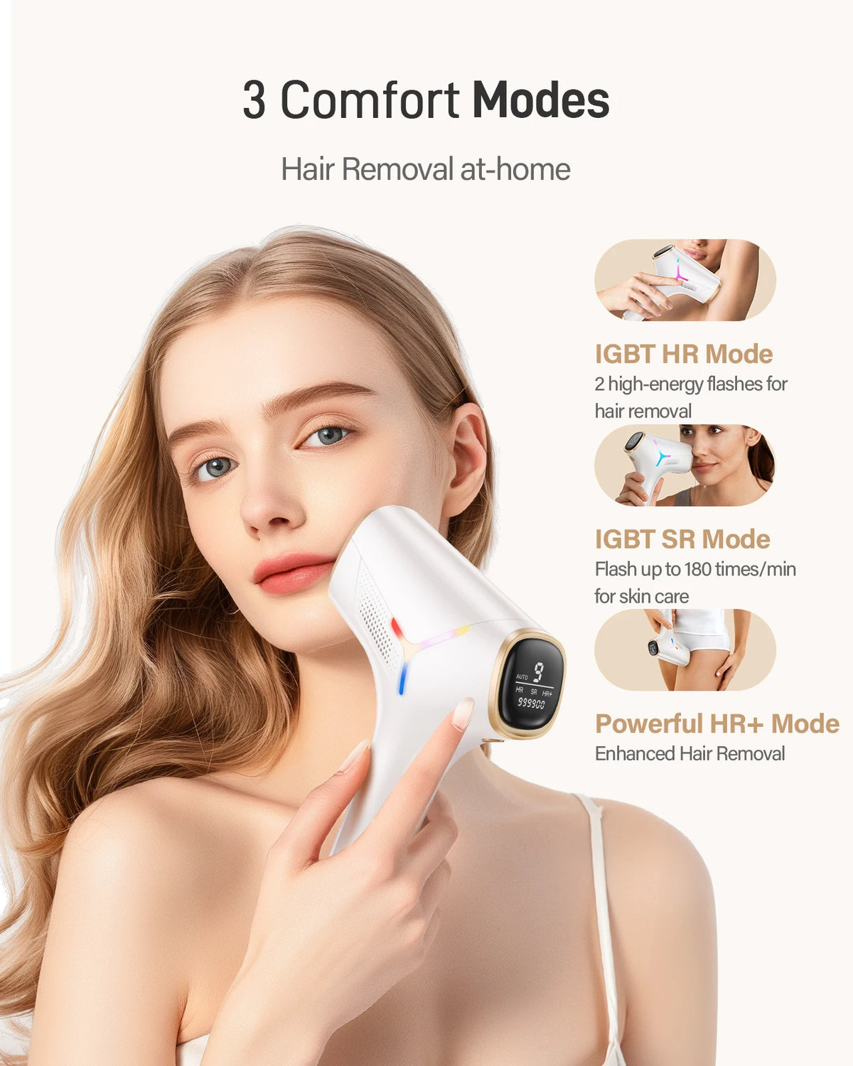 Totmizby Ipl Hair Removal Epilator With 990000 Flashes