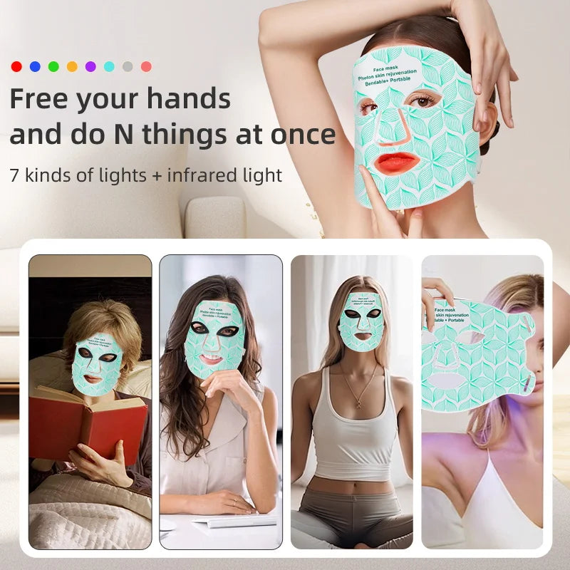 Ubilli Led Red Light Therapy Face Mask For Skin Rejuvenation