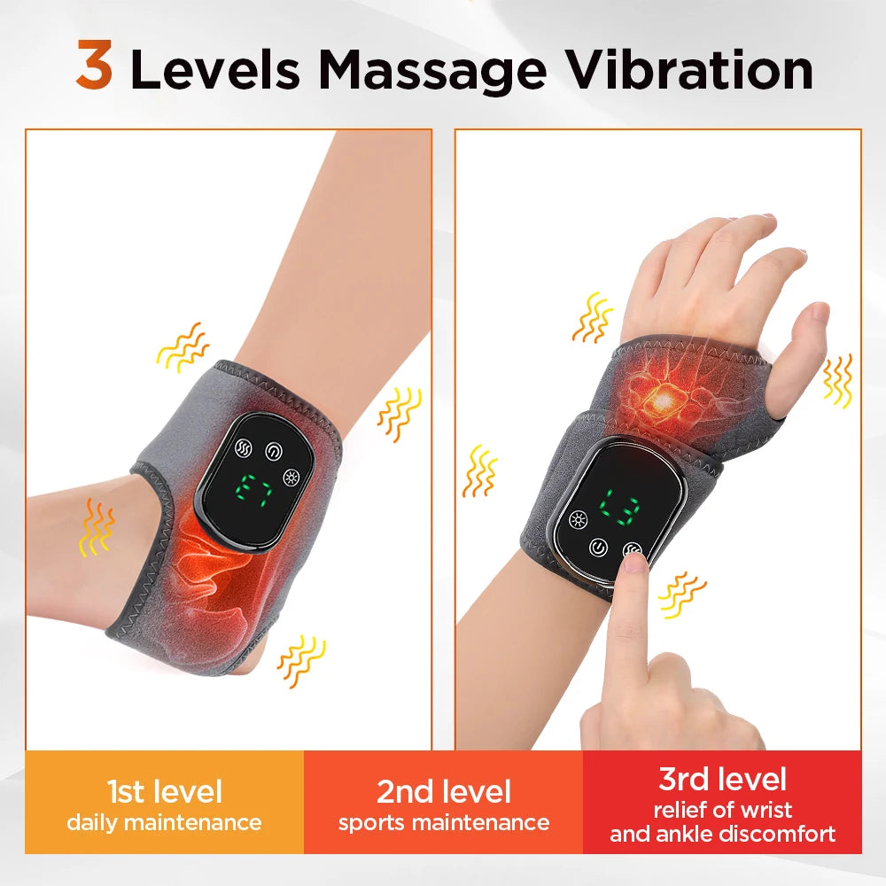 Hailicare Rechargeable Electric Heating Ankle Brace Massager For Feet