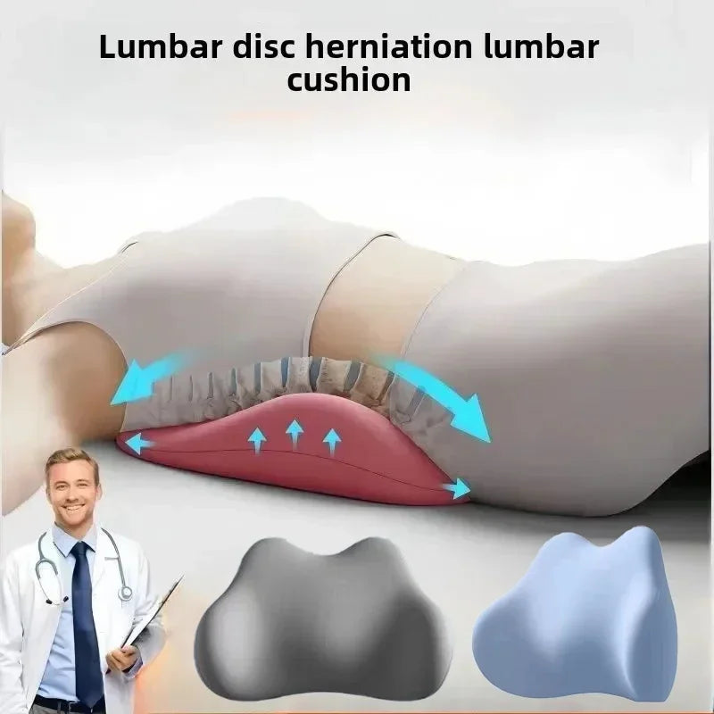Ergonomic Memory Cotton Lumbar Support Pillow For Back Relief