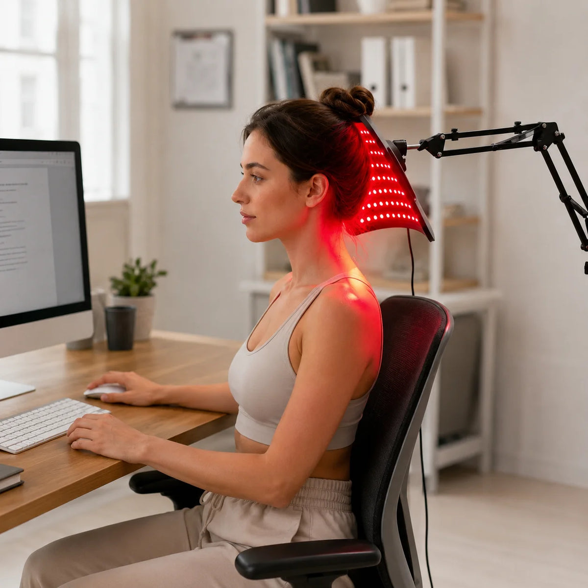 Near Infrared Therapy Panel With Adjustable Stand And Timer