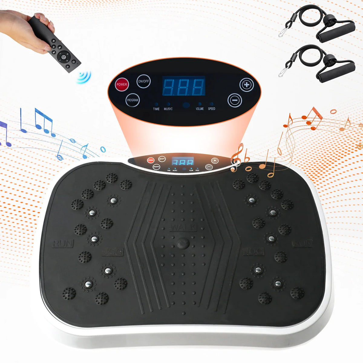 Portable Full Body Vibration Plate Exercise Machine Bluetooth Remote