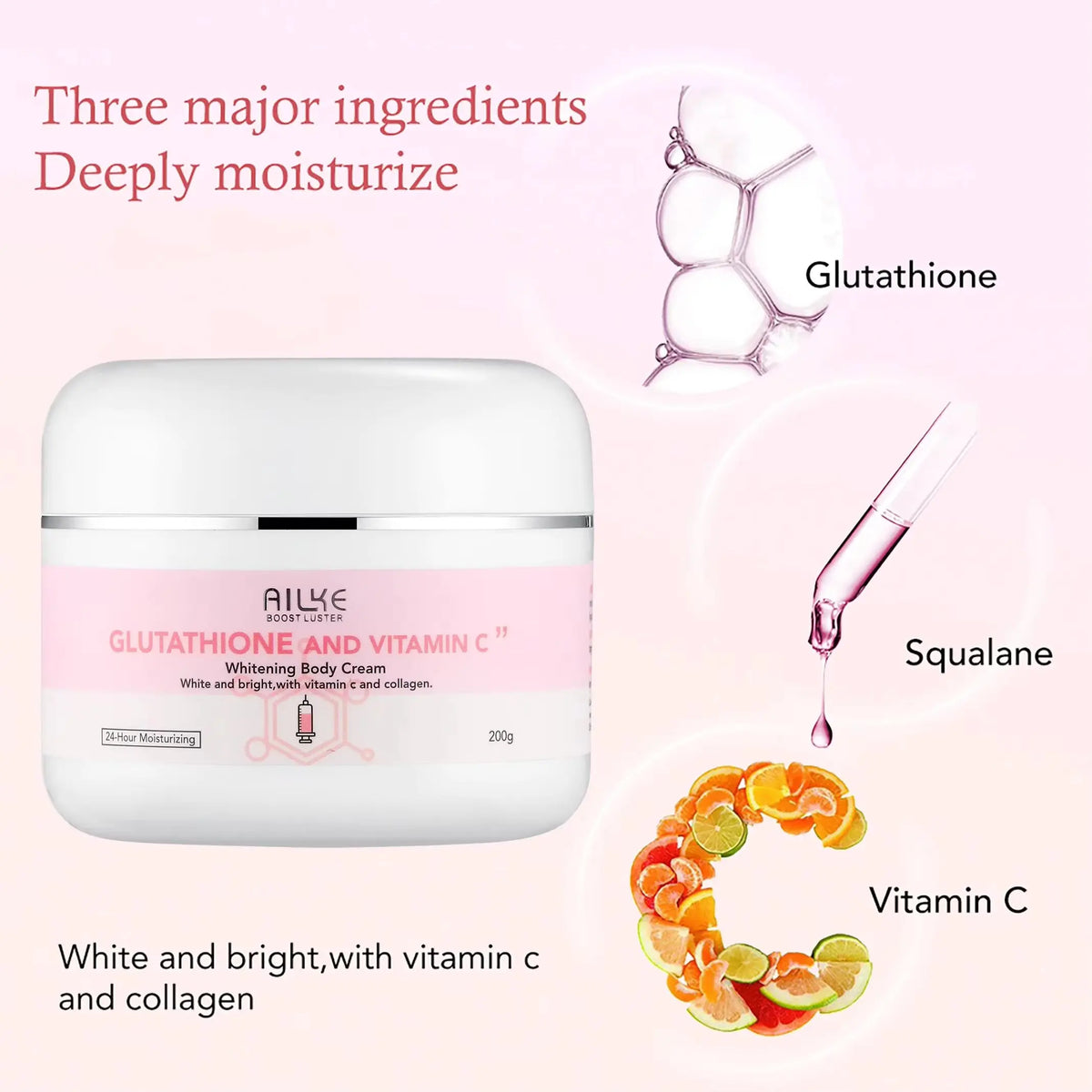 Ailke Glutathione Vitamin C Whitening And Moisturizing Skincare Kit