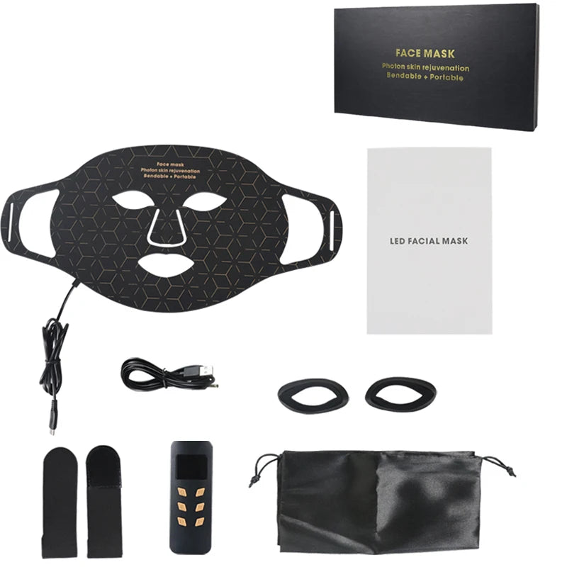 Portable Led Face Mask Light Therapy For Skin Rejuvenation