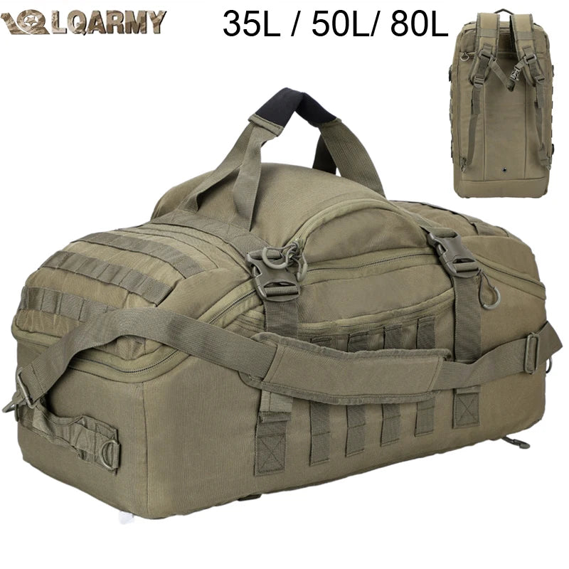 LQARMY Tactical Backpack For Hiking Camping And Travel Adventures