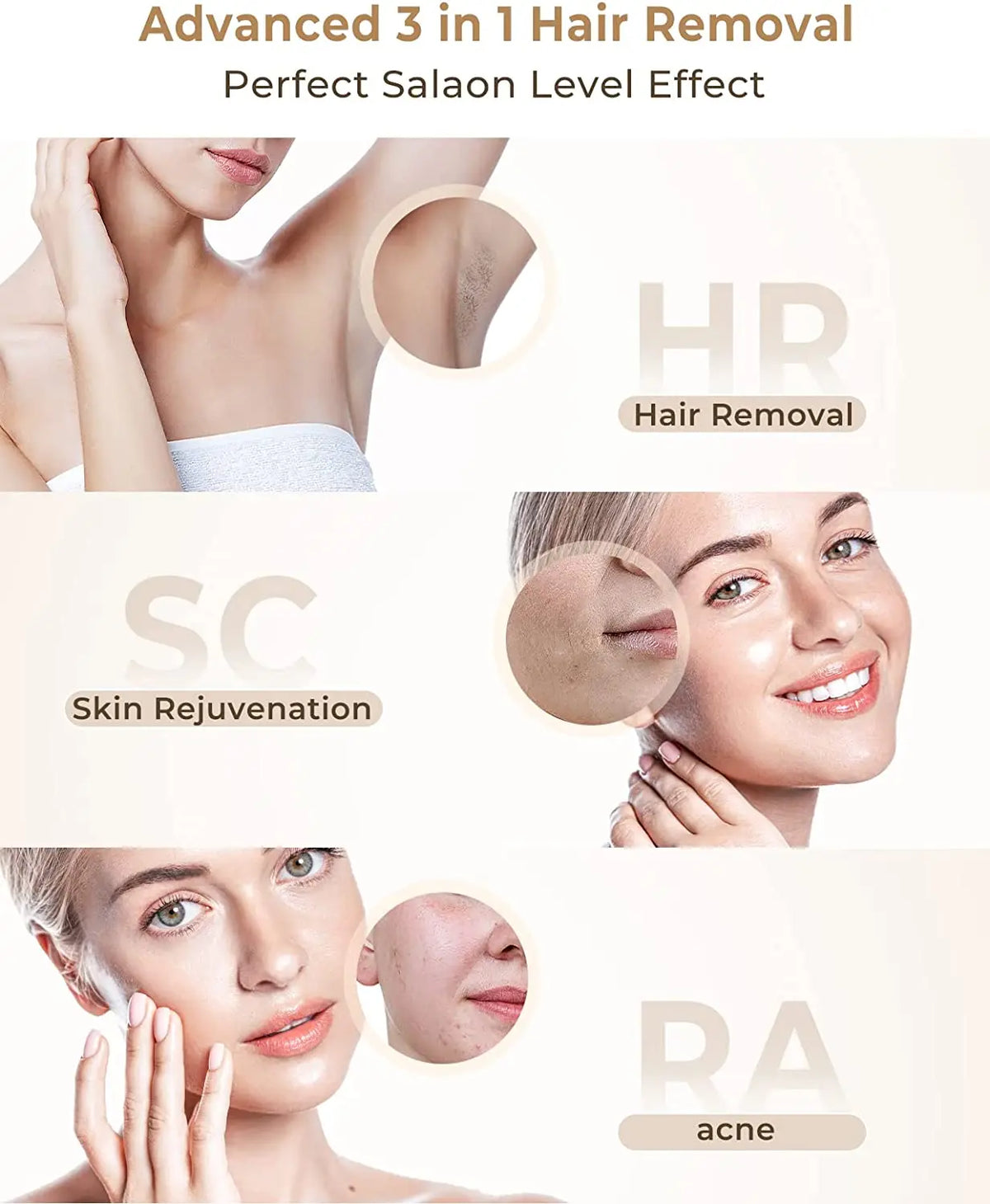 Lysmoski IPL Hair Removal Epilator For Whole Body Use