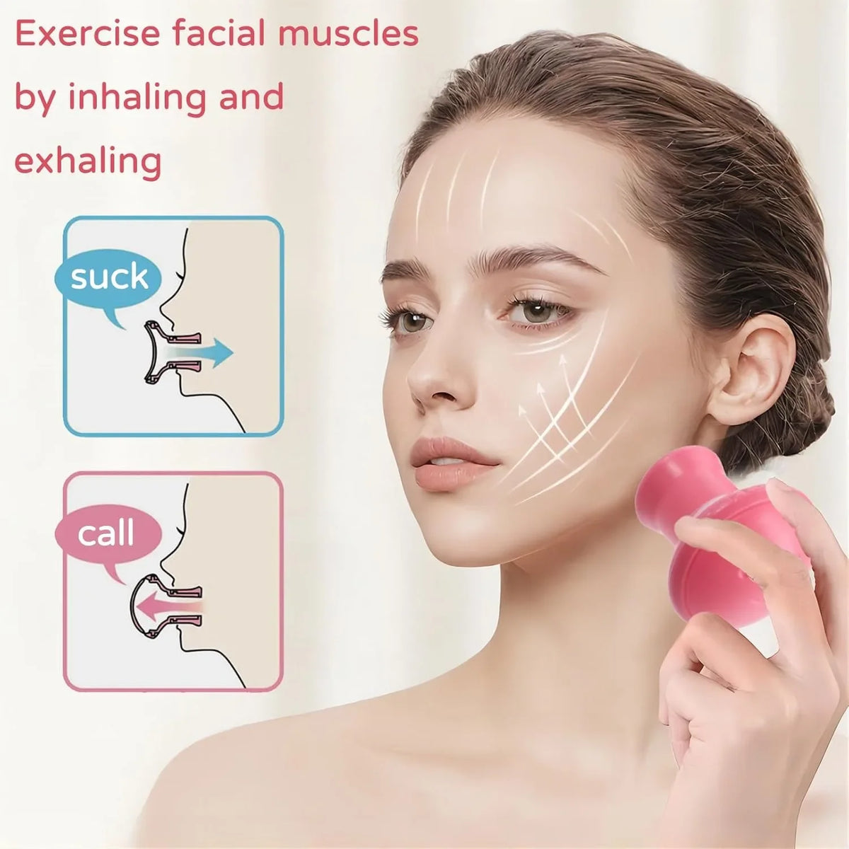 Manual Facial Muscle Trainer And Jawline Toning Tool