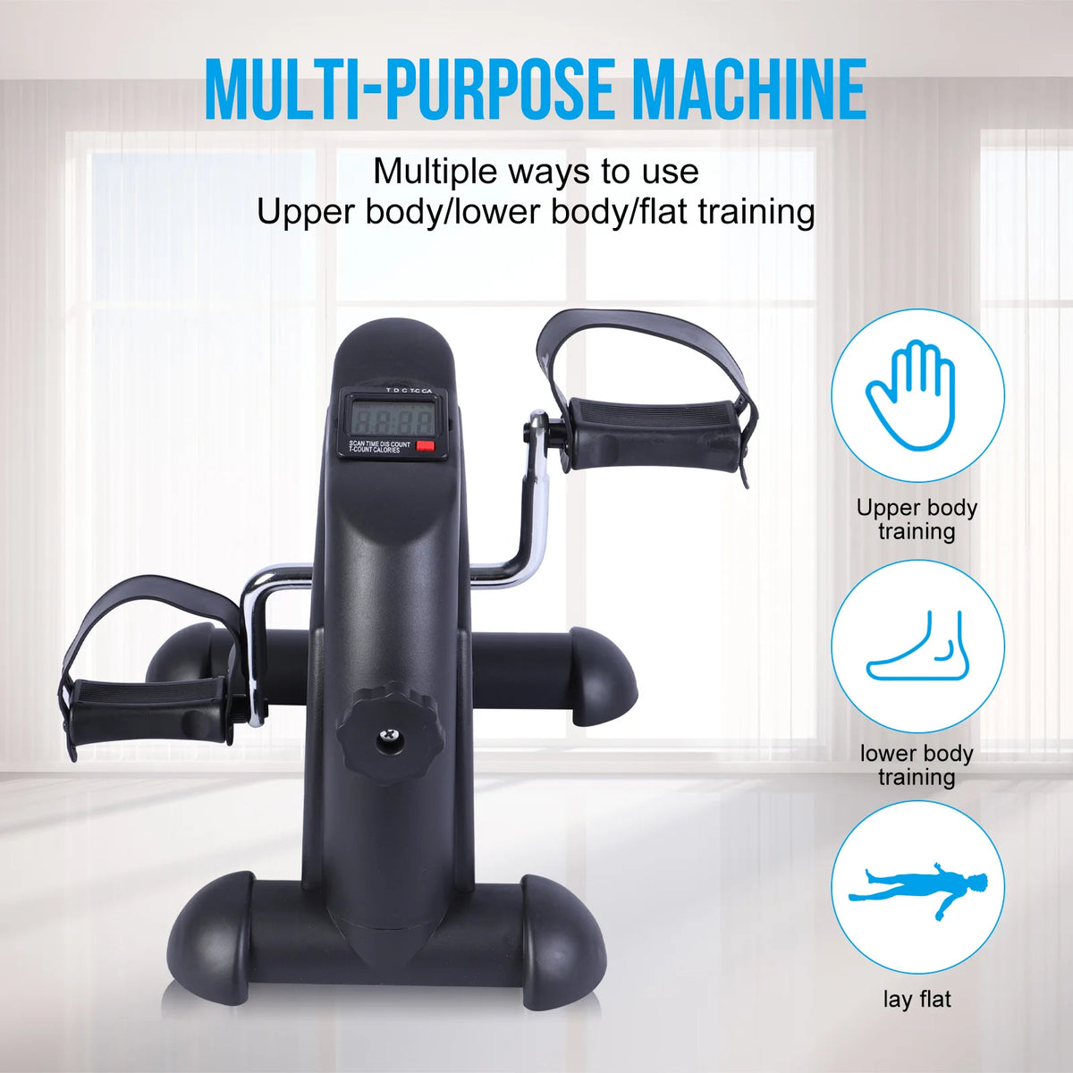 Indoor Mini Pedal Stepper Exercise Bike With Digital Display